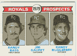 1979 Topps Baseball Cards      707     Randy Bass/Jim Gaudet/Randy McGilberry RC